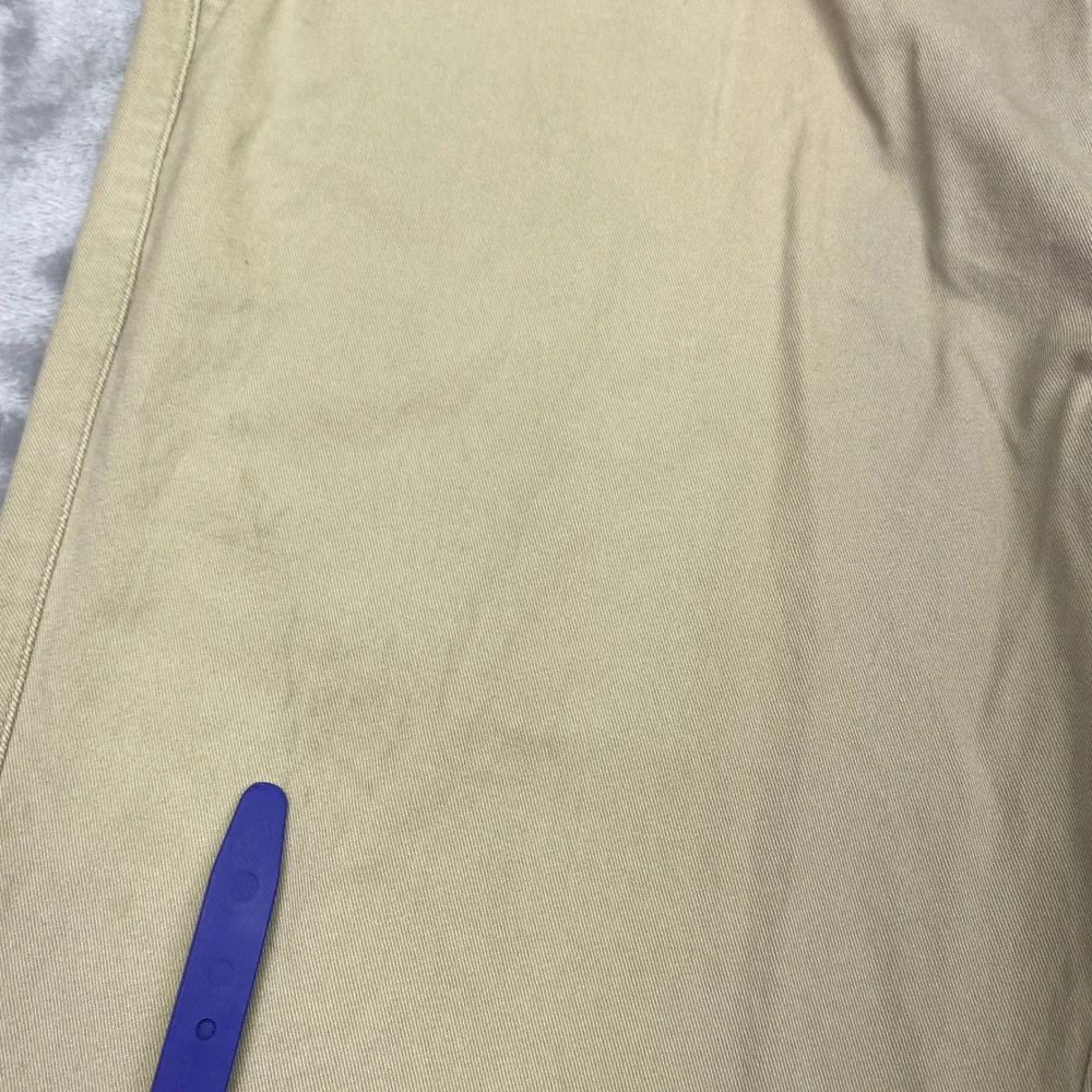 Peter Millar Men's Khaki Chino Pants Flat Front Classic Fit Size 34 Casual Dress
